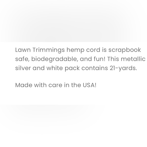 LAWN FAWN silver baker’s twine - NEW - Picture 2 of 3